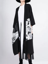 Luxury Oversized Newspaper Cardigan